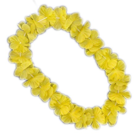 Endless Games Hawaiian Flower Lei Necklace, Yellow EN3331977